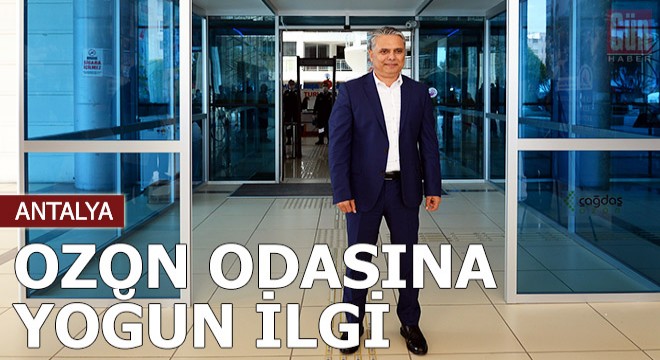 Muratpaşa'da kurulan 'ozon odası'na yoğun ilgi