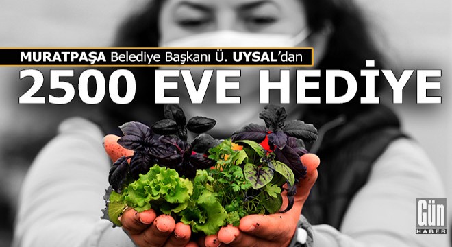 Muratpaşa'dan 2 bin 500 eve hediye...