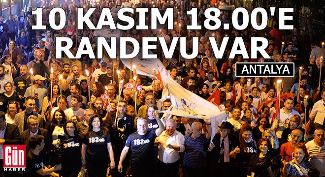 Muratpaşa'dan 'Ata'ya Saygı Yürüyüşü'