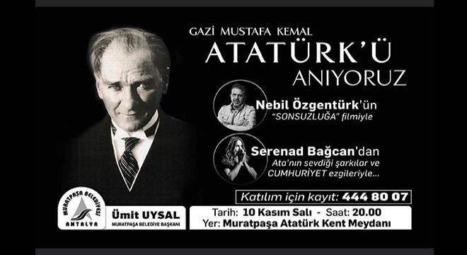 Muratpaşa'dan Ata'ya saygı gecesi