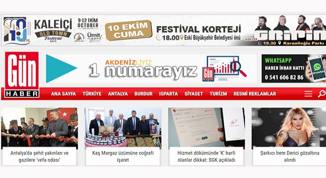 Muratpaşa Belediyesi Kaleiçi Old Town Festivali banneri