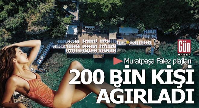 Muratpaşa Falezler plajlarında 200 bin kişi ağırlandı