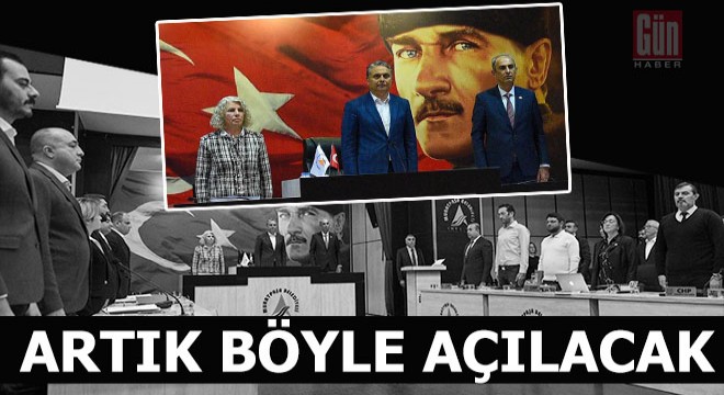 Muratpaşa Meclisi artık böyle açılacak