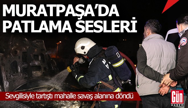 Muratpaşa'da akşam saatlerinde patlama sesleri