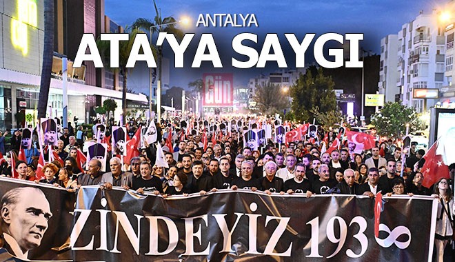 Muratpaşa’da binler Ata’ya Saygı Yürüyüşü’nde buluştu