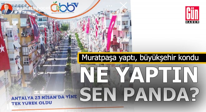 Muratpaşa yaptı, büyükşehir hazıra kondu...