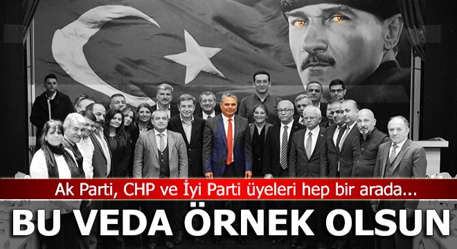 Muratpaşa'da örnek vedalaşma