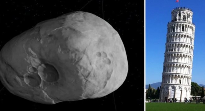 NASA uyardı: Pisa kulesi büyüklüğünde