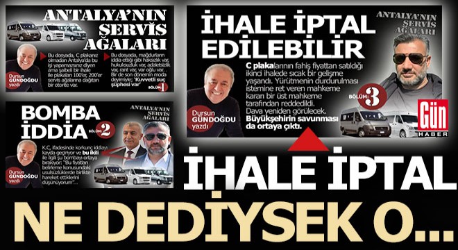 Ne dediysek o... Antalya da C plakanın ikinci ihalesi iptal edildi...