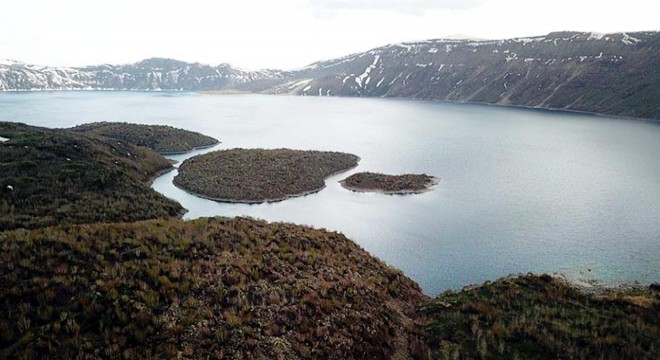 Nemrut Krater Gölü'nde tam kapanma sessizliği