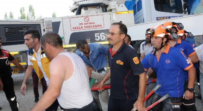 Niğde’de inşaatta kalıp çöktü: 1 işçi ağır yaralı