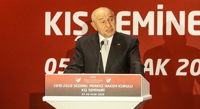 Nihat Özdemir den hakemlere destek