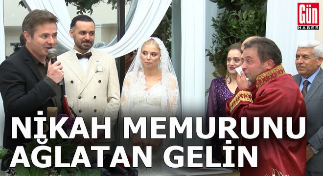 Nikah memurunu ağlatan gelin