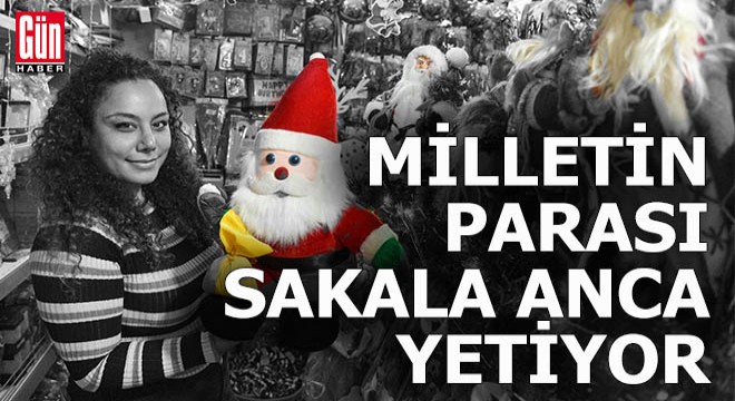 Noel Baba nın yapay sakalı bile ateş pahası