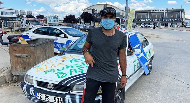 O aracın sürücüsü ortaya çıktı