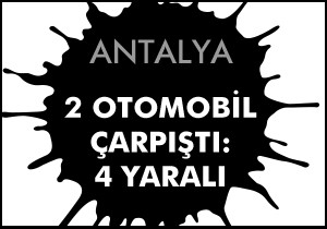 Otomobiller çarpıştı: 4 yaralı