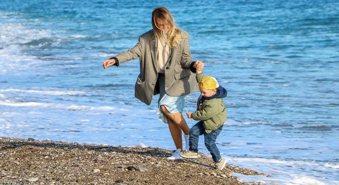 Ocak ayında Antalya'da 'deniz ve güneş' keyfi