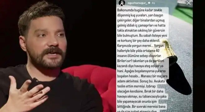 Oğuzhan Uğur'a yorgun mermi