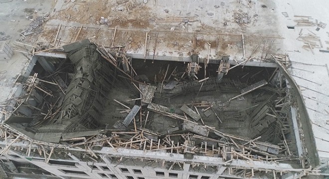 Okul inşaatında iskele çöktü: 1 ölü, 1 yaralı