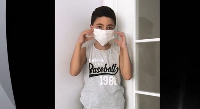 Okul özlemi çeken çocuklardan ‘maske’ klibi