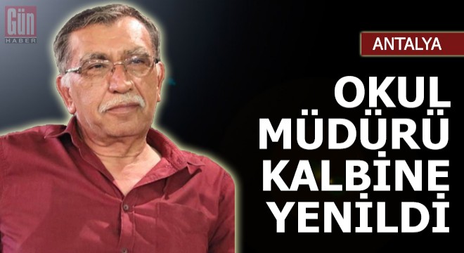 Okul müdürü direksiyon başında kalbine yenildi