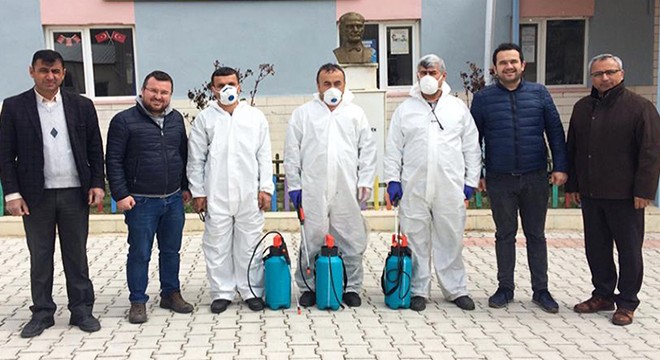 Okullar dezenfekte ediliyor