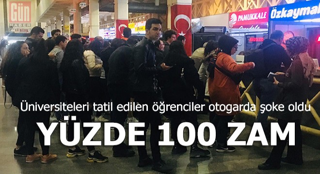 Okulları tatil edilen öğrenciler Antalya Otogarı na koştu ama...