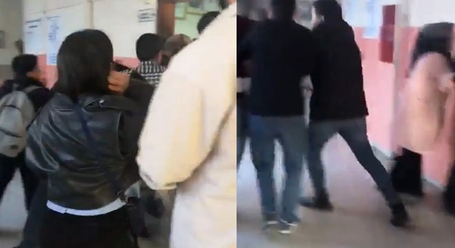 Okulu basıp, öğretmenleri dövdüler