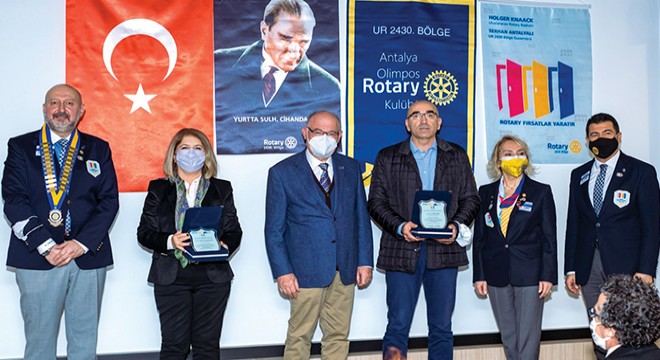 Olimpos Rotary 'Meslek Hizmet Ödülleri' sahiplerine verildi