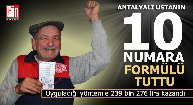 On numarayı kazanmak için uyguladığı formül tuttu