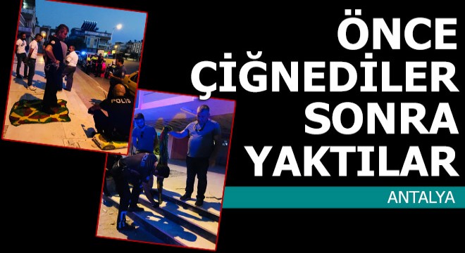 Önce çiğnediler, sonra yaktılar