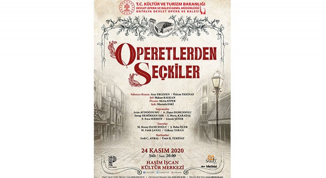 Operetlerden seçkiler Antalya DOB sahnesinde