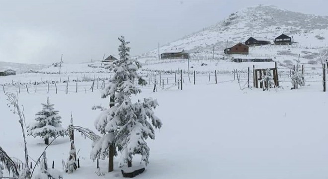 Ordu'da yaylalar beyaza büründü