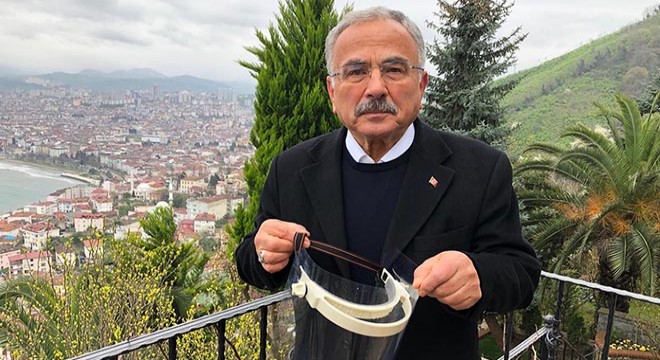 Ordu'da yüz koruyucu siperlikte seri üretim başladı