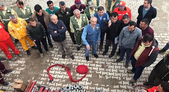 Orman yangınlarına karşı eğitim verildi