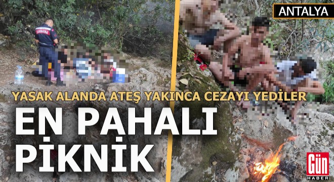 Ormanda ateş yakarak piknik yapan 8 kişiye ceza
