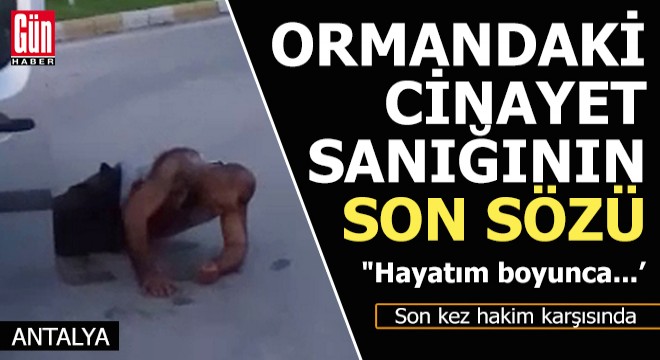 Ormandaki cinayetin sanığına müebbet hapis