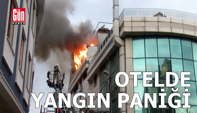 Otelde yangın paniği; 9 kişi kurtarıldı