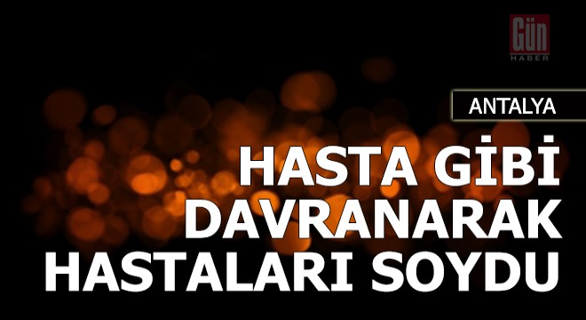 Otobüs şoförü, hasta gibi davranarak hastaları soydu