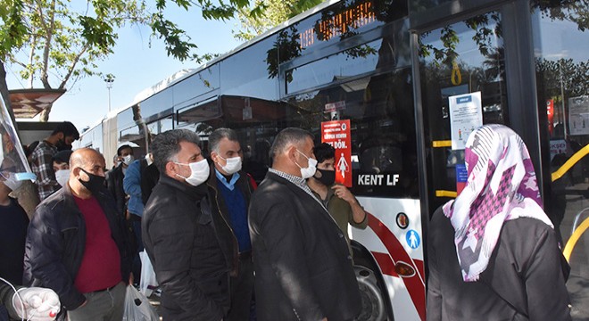 Otobüse binemeyen yolcular ile şoförler tartıştı