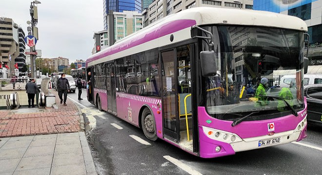 Otobüste çıkan yangın paniğe neden oldu