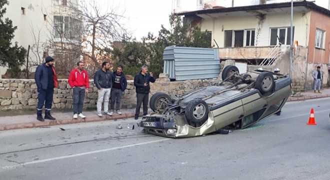 Otomobil takla attı: 1 yaralı