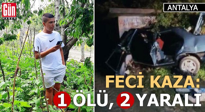 Otomobil trafo binasına çarptı: 1 ölü