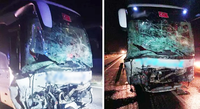 Otomobil ile yolcu otobüsü çarpıştı: 2 ölü, 20 yaralı
