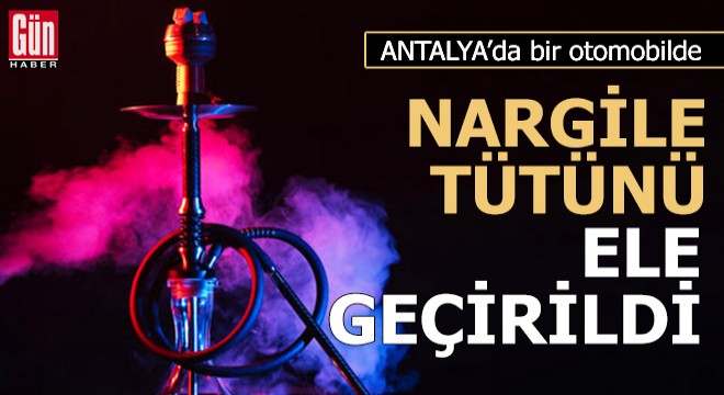 Otomobilde kaçak nargile tütünü yakalandı