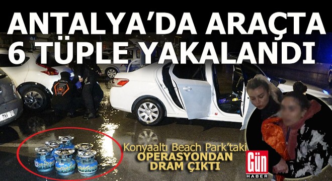 Otomobilden 6 tüp, polis operasyonundan dram çıktı