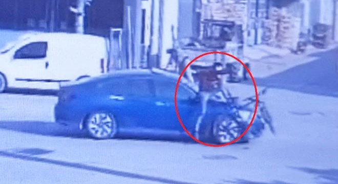 Otomobil, 13 yaşındaki bisikletliye çarptı