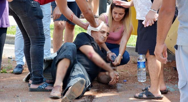 Otomobiller çarpıştı: 1 yaralı