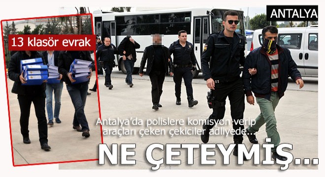 Otopark çetesi şüphelileri adliyede