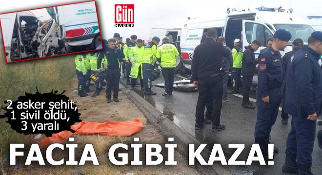Otoyolda facia gibi kaza: 2 asker şehit, 1 sivil öldü, 3 yaralı